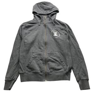 Nike University of Illinois Fleece Hooded Jacket Womens Medium Gray 23585X-IL5